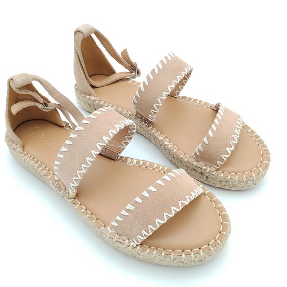 SPLENDID Morgan Womens Leather Ankle Strap Espadrilles Size 8 - Picture 1 of 4